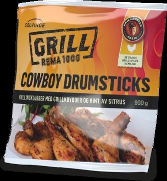 61 % 19 00 COWBOY DRUMSTICKS Solvinge, 900 g,