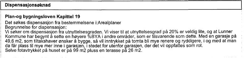 1. Informasjon om tillatelsen 1.1 Planstatus Eiendommen GNR 116/78 er i reguleringsplan for Haneknemoen avsatt til boligformål.