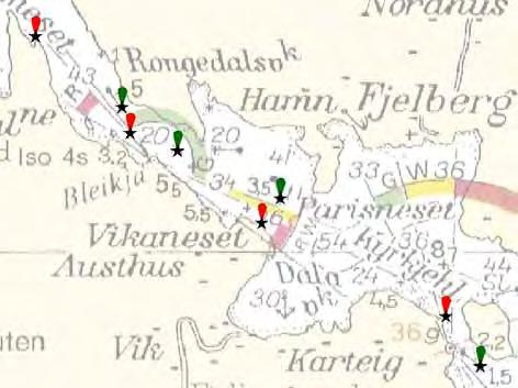 04/07 216 Kart (Chart): 25 276. * Sogn og Fjordane. Lammetu. Følsund. Grunne. (Depth). Påfør skvalpeskjær.