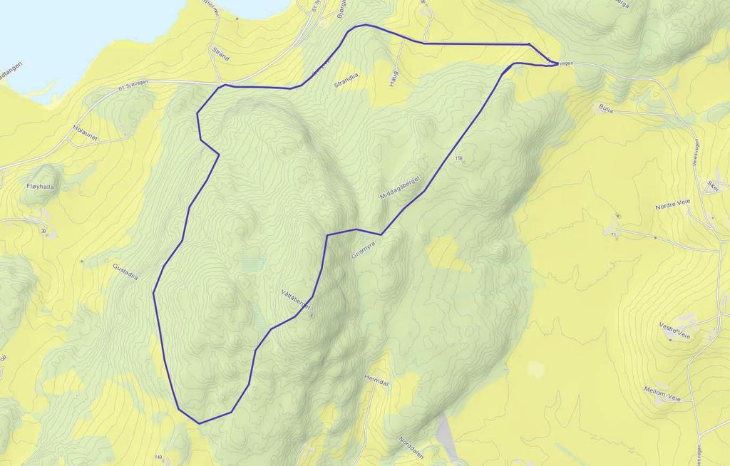 Våttåberget 5,5 km 1 time og 20 minutter 215 høydemeter Våttåberget ligger mellom Ekne og Ronglan 248 m.o.h. Våttåberget er et fint utsiktspunkt.