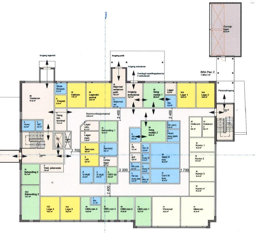 Økonomiske forhold Ringerike kommune disponerer/har tilgang til i dag 409,2 m 2 areal ved Ringerike sykehus, fordelt på kontorer, behandlingsrom, venterom, toalett, inngangsparti, venteareal,