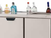 Denne organiseringen kan virkelig få fart på barservicen i travle perioder, i tillegg er det rikelig med lagring inne i disken for oppbevaring av kjølte drikkevarer til etterfylling.