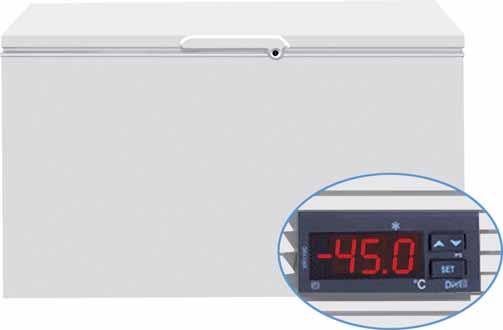 Lavtemperaturfrysere Lab Line lavtemperaturfryser EL/-45 C EL lavtemperaturfrysebokser til -45 C. Digital styring med akustisk temperaturlarm. Elektronisk termostat.