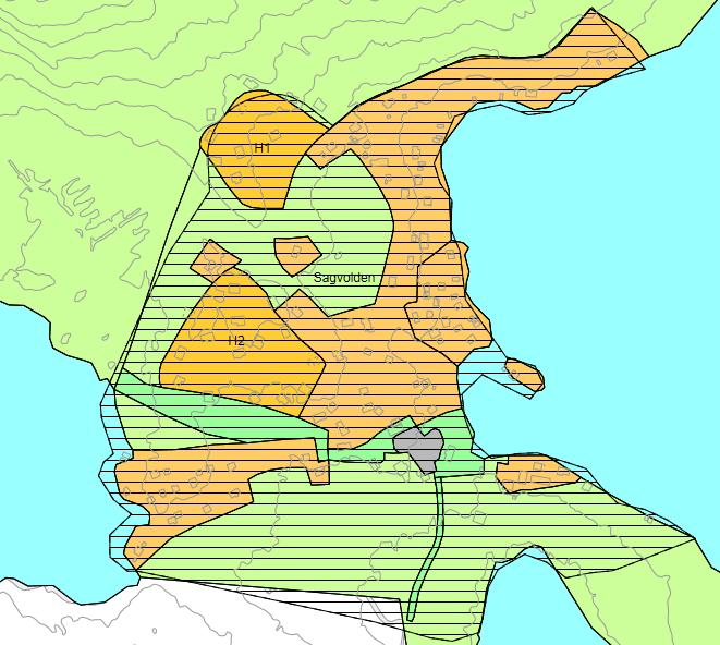 Reguleringsendring for Sagvolden - Planbeskrivelse 6 Utsnitt av kommuneplanens arealdel.