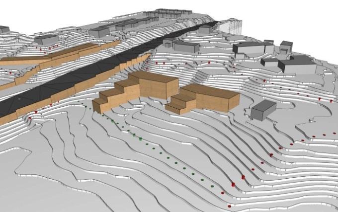 21 Volumstudie for Rå vist i 3-d