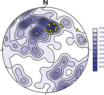 epidotmineraliserte sprekker (n=15) Fig.