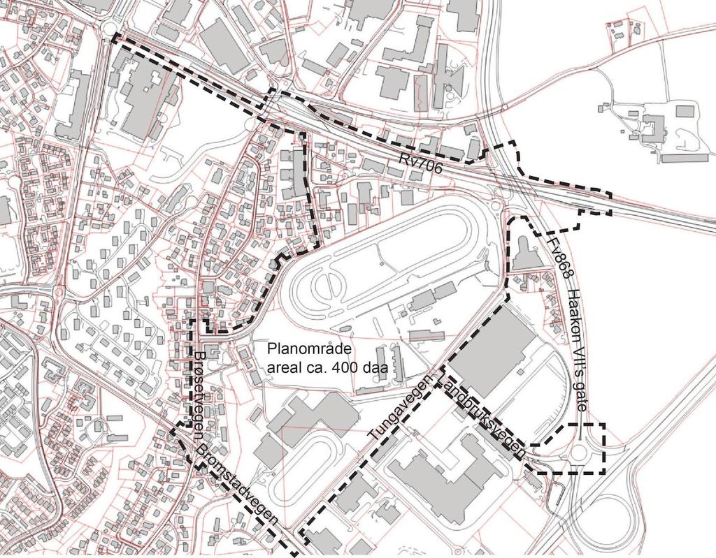 TUNGAVEGEN 1 - FORSLAG TIL PLANPROGRAM 8 3 Omådet 3.