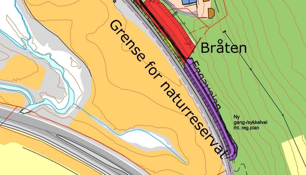 Barnehagens adkomst, barnehagetomta og en del av gangveien langs Engaveien eies av Per Grosås.