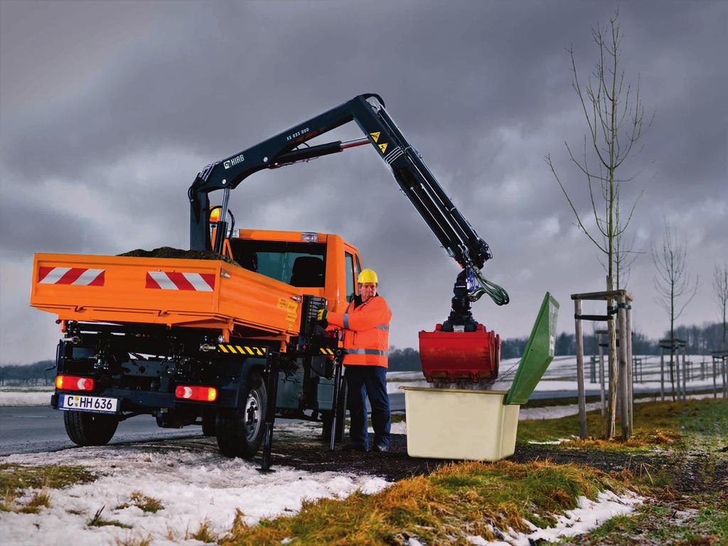 Et allsidig redskap Hiab XS 033 har det lille ekstra Hiab XS 033 gir deg den kapasiteten du trenger i ditt daglige arbeid. Den er en liten, fleksibel kran som er svært allsidig og praktisk i bruk.