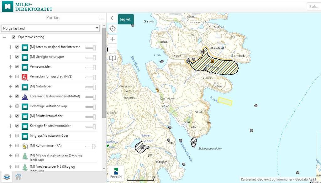 Vedlegg 6.3.7 Verneområder Hentet fra Miljødirektoratets Naturdatabases nettside: http://kart.naturbase.