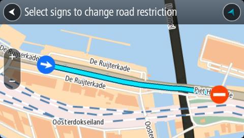 6. Velg typen kartendring du vil legge til. Merk: Hvis du vil rapportere en kartendring av en type som ikke vises i menyen, bruker du Map Share Reporter på tomtom.com. 7.