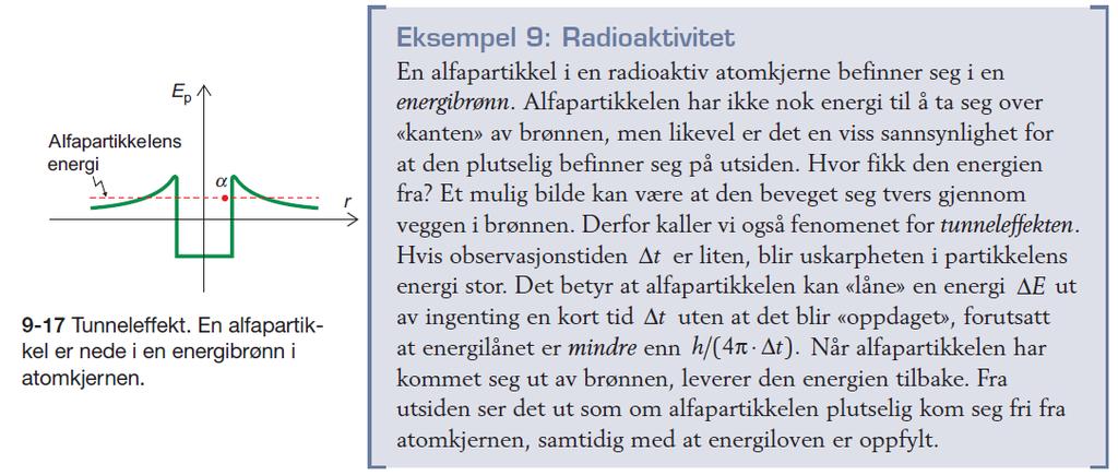 bedre til å beskrive en følge av posisjon-bevegelsesmengde-uskarpheten enn hva den faktisk betyr: Usikkerheten forteller oss at vi ikke kan ha en bølgefunksjon som beskriver både posisjon og