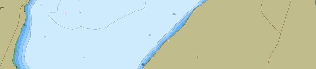 Ved eksisterende industriområde er det et elvedelta, men det er innvunnet landareal her tidligere ved etablering av sjøfylling. Møllnesbukta er ca. 2 m bred.