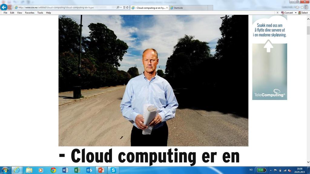 En hype er en trend som blir verdsatt og beundret langt mer enn fortjent, ofte basert - Nå må vi slutte å si at cloud computing vil gjøre at it-avdelingen slipper å tenke på teknologi og i stedet kan