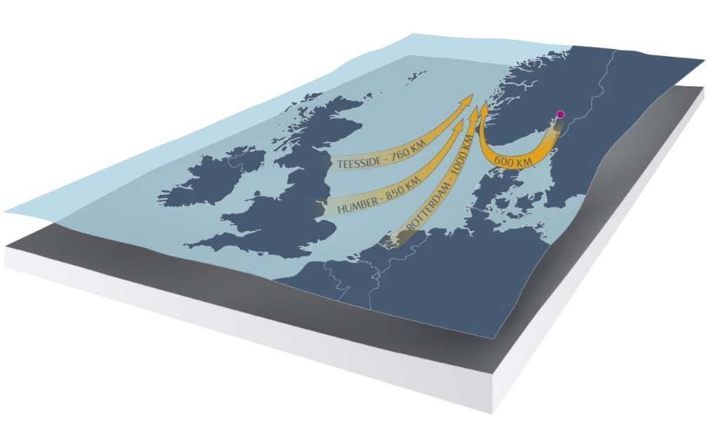 DERFOR: Dette er grunnen til at britiske journalister skriver om norsk karbonfangst: Stedet hvor Statoil ønsker å bruke som karbonlager i Nordsjøen, ligger så nær Storbritannia og Europa at det også