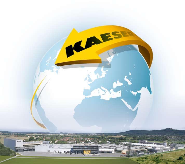 www.kaeser.com KAESER der du er Som en av de største kompressorprodusentene er KAESER ti stede over hee verden.