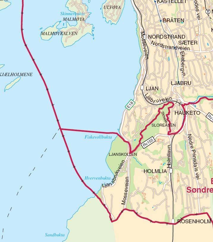 1.2. Kommunenivå - Kommuneplan 1.2.1. Oslo kommune Planområdet som tilhører Oslo kommune strekkers seg fra Nordstrand/Katten til Hvervenbukta.