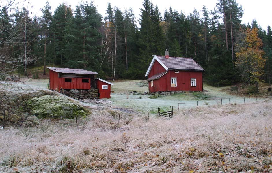 GAMLE HUS DA OG NÅ Eiendommen Sætra under Skarrebo var eget bruk og