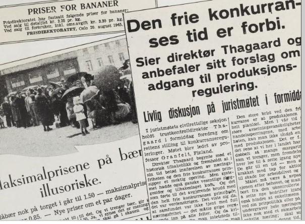Thagaard på 30-tallet: Den frie konkurranses tid er forbi Krise på 30-tallet Mange bedrifter konkurs Høy ledighet Thagaard grep aktivt inn Utenlandske oppkjøp ble stoppet Eks.