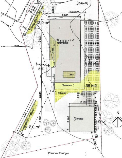 Støykrav Minimum 150m2 utendørs støyskyggeareal m/ støy lavere enn 55dBA Sol på min.75m2 av arealet kl15 vårjevn døgn (21.