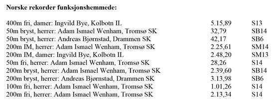 SIMMA.NU - Svømmenyheter på nettet sidan 1.mai 2 - På norsk... 2 av 12 216-1-26 15:38 finale. Dermed er hun kvalifisert til junior-em.