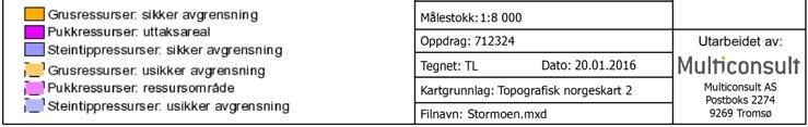 De største sand /grusressursene innenfor planområdet antas å