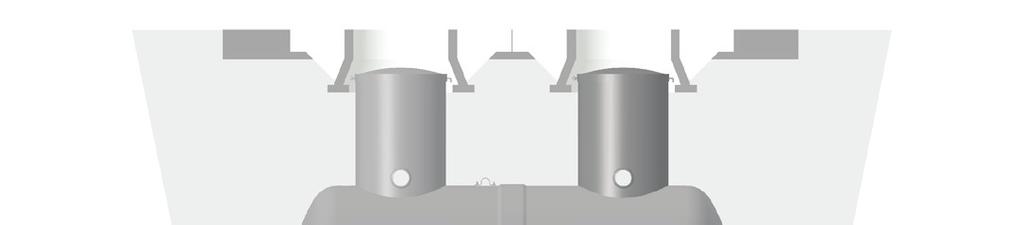 Figur 19: Kjøresterk utførelse INSPEKSJONS KJEGLE D+1000mm BETONGPLATE L+1000mm OBS! BETONGPLATEN MÅ IKKE HVILE PÅ TANKHALSEN BETONGPLATE a b D b MIN.