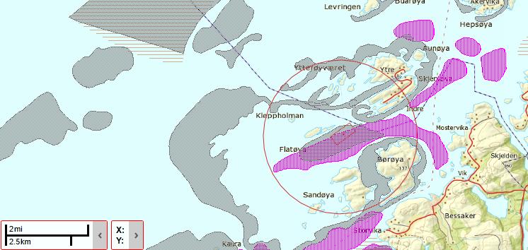 Vilt Som det fremgår av tabell 2 er det ved lokaliteten Flatøyfjorden gjort registreringer av seks fuglearter som står på Norsk Rødliste og som har tilknytning til fjæra.