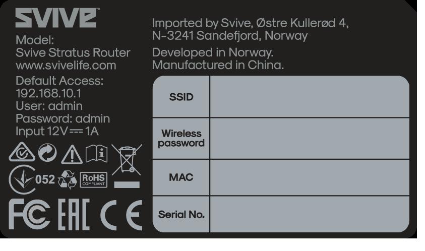 Koble enheter til din Stratus ruter A. Kablet tilkobling: Enheter som skal kobles til via kabel (smart-tv, stasjonær PC osv.) kobler du til de gule portene merket LAN 1, eller. B.