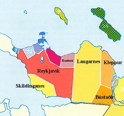 6 Mynd 1. Laugarnesjörðin. 3 Laugarness er fyrst getið í Njáls sögu. Þar segir:,,brœður þrír eru nefndir til sögunnar; hét einn Þórarinn, annar Ragi, þriði Glúmr.