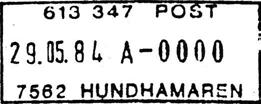 Underpostkontor fra 01.11.1973. Postkontor C fra 01.01.1977.