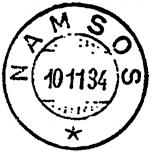 Stempel nr. 11 Type: HJ-SL Utsendt 05.11.1934 Innsendt 17.11.1934 Stempel nr.