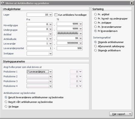 Faste registre Meny: Rapporter>Faste registre Her ligger det rapporter over faste