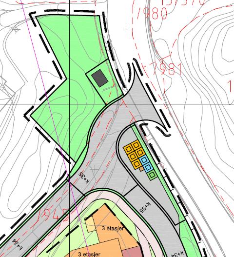 Avfallshåndtering I planforslaget legges det til rette for en kombinasjon av nedgravde avfallscontainere og et mobilt, rørbasert system.