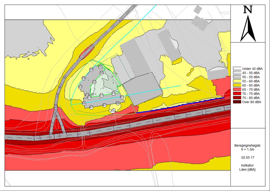 repo001.docx 2012-03-29 3 BEREGNINGSMETODE 3.1 UTENDØRS STØYNIVÅ Beregningene for utendørs støynivå er gjort etter gjeldende metode 4, med dataprogrammet CadnaA (versjon 4.6 155).