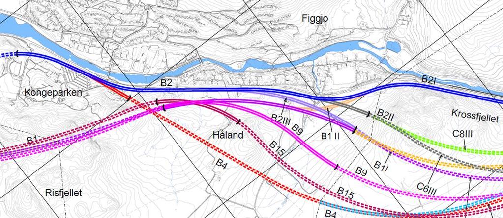 E39 Ålgård-Hove Tilleggsutredning delområde B - Håland 2 Beskrivelse av alternativer 2.