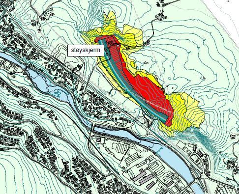 uten og med støyskjerm (utsnitt). 3.5.3 Omfang og konsekvens Tabell 3.15.