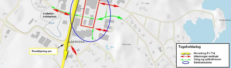 Ellers er denne gaten bare en transportåre igjennom sentrum. Inne i sentrumssonen er det et ringvegsystem som er tilgjengelig fra rundkjøring i nord.