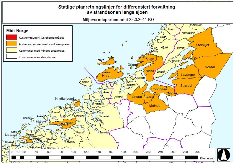 og Nord-Trøndelag Alle kystkommunene i Sogn og