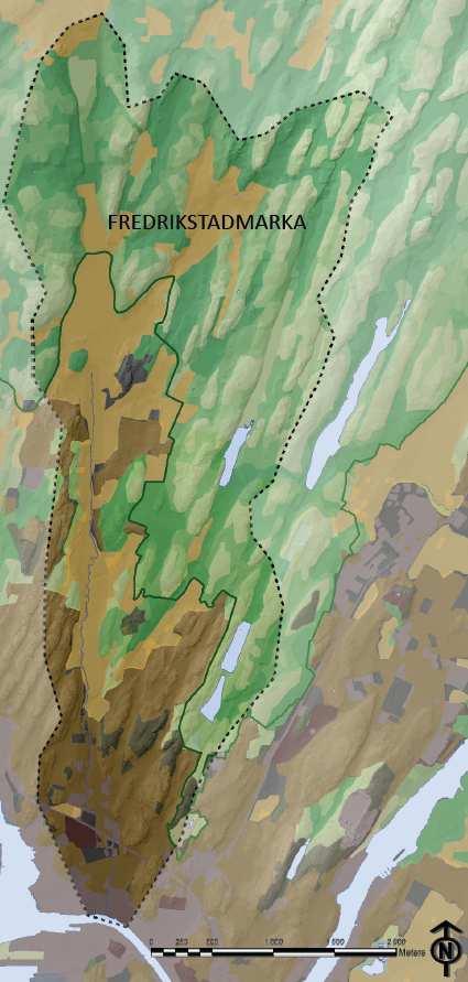 7.1.4 Grøntstruktur Veumdalen er et sammensatt felt hvor de fleste arealtyper er representert.