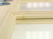 Alle glassdørene kan leveres med bredt/smalt sidefelt Alle priser gjelder dørblad uten karm og