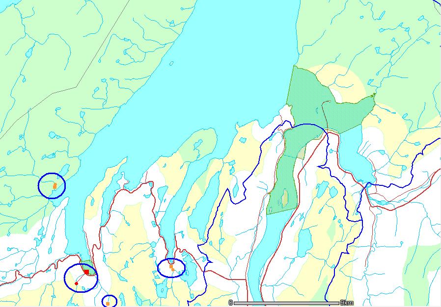 Lokal energiutredning Deanu gjelda / Tana kommune 2009 18 Kilde: NVE, ressurser, vannkraft 6.3 Energi fra vindkraft: Kilde: www.nve.