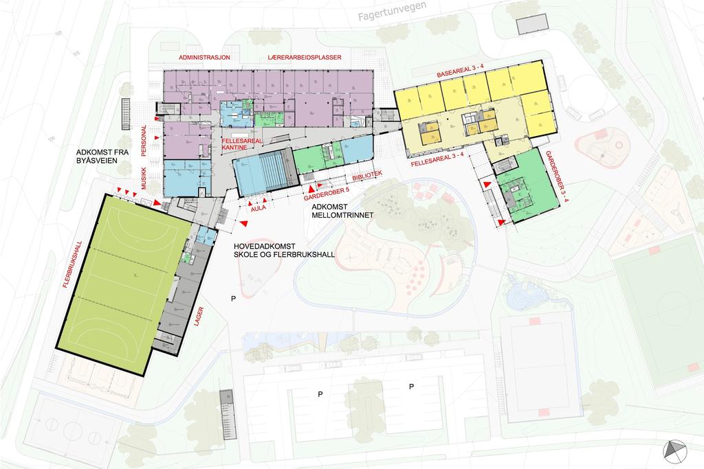 PLAN 3 UTOMHUSPLAN TEGNET AV LØVETANNA LANDSKAP AS EGGEN ARKITEKTER AS