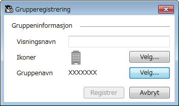 (Du må opprette den overordnede gruppen før du kn legge til grupper i den.) c Klikk Registrer.