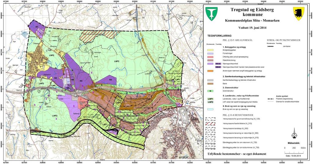 Kommunedelplan for Slitu-Momarken Kommuneplan for Trøgstad kommune 2011-2023 Kommuneplan for Eidsberg kommune 2005-2017 4 ALTERNATIVER 4.