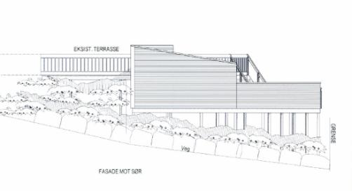 Relevante punkter i søkers redegjørelse i kursiv skrift, med administrasjonens påfølgende kommentar: Omsøkt terrasse muliggjør opphold på en større del av eiendommen, som ellers ville ligget ubrukt