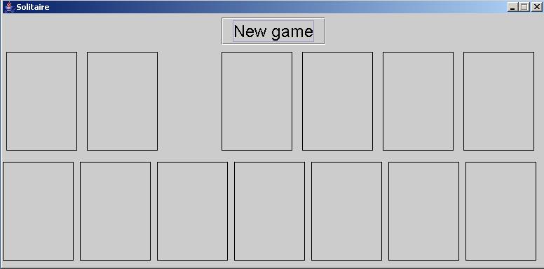 public void init() { JButton newgame = new JButton("New game"); newgame.addactionlistener(control); // Oppretter de ulike grafiske bunkene.