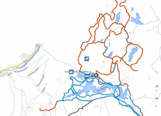 LANGRENN Midt i løypenettet - vann, skog, vidde Rundløypene på vannet gjør at de minste mestrer