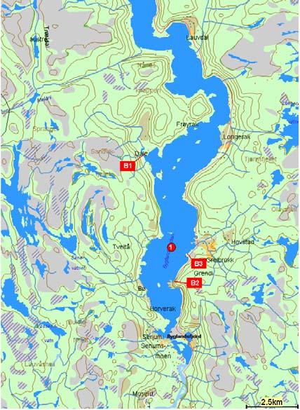 Vurdere resipientkapasiteten mht til fosforbelastning for å bedre kunne planlegge bygging av renseanlegg 3.