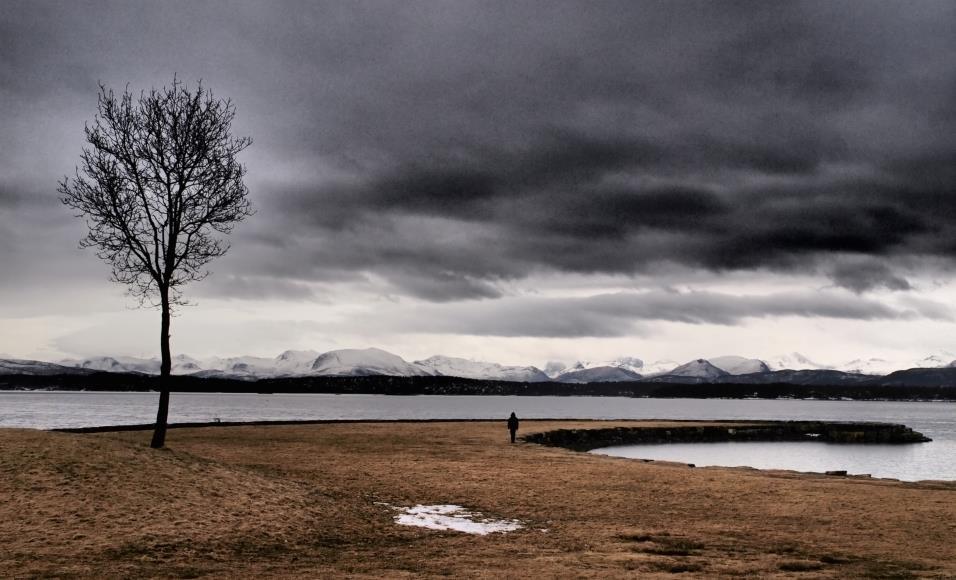 MÅNEDENS BILDE Fra Retiro utendørsscene ved Molde i april 2013 Foto: Svein MM Det er den draumen Det er den draumen me ber på at noko vidunderlig skal skje, at det må skje - at tidi skal opna seg, at